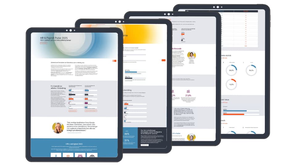 Surfplattor som visar rapport